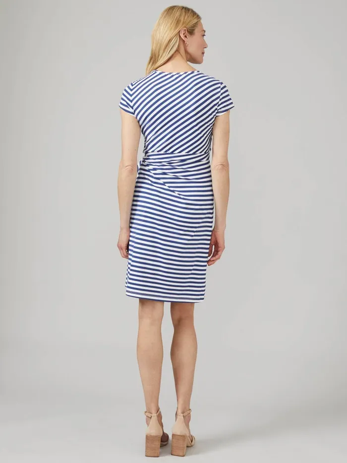 JMclaughlin Elora Dress In Bangle Stripe Whitelight Navy Women Dresses JMclaughlin Elora Dress In Bangle Stripe Whitelight Navy Women Dresses