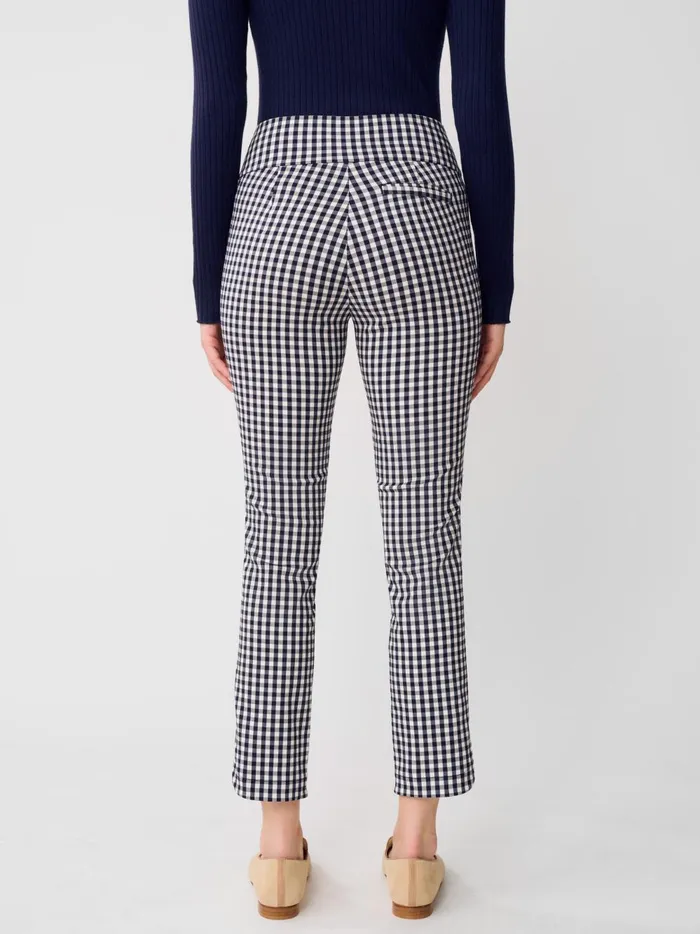 JMclaughlin Romilly Pants In Gingham Navywhite Women Pants