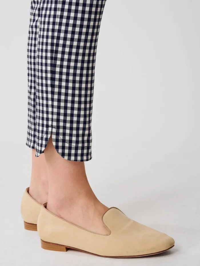 JMclaughlin Romilly Pants In Gingham Navywhite Women Pants
