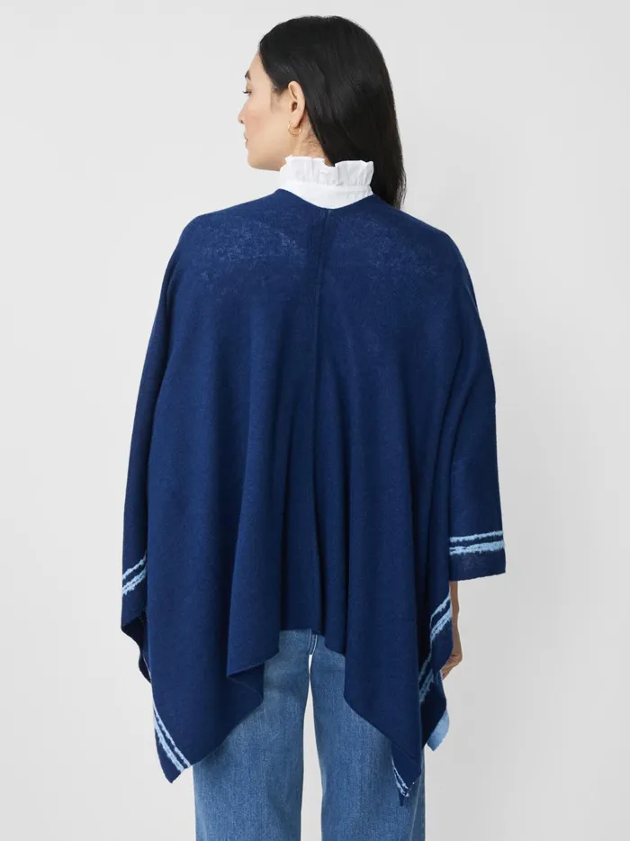 JMclaughlin Saara Cashmere Wrap In Color Block Navylight Blue Women Jackets and Outerwear JMclaughlin Saara Cashmere Wrap In Color Block Navylight Blue Women Jackets and Outerwear