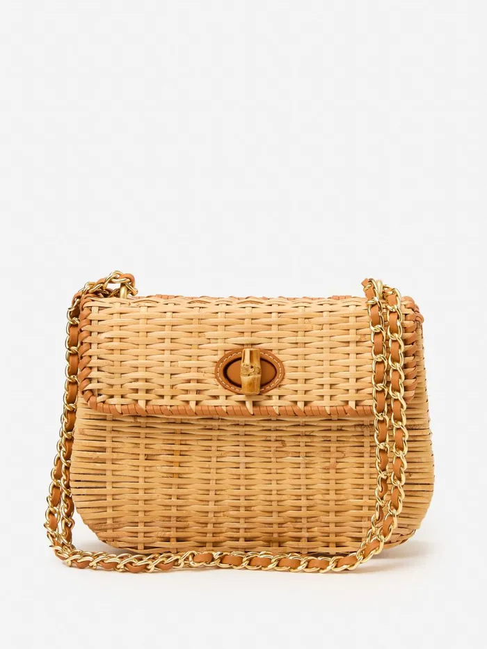 JMclaughlin Waverly Wicker Handbag Natural Women Handbags