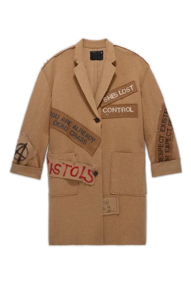 Jackets and Coats Graffiti Coat 8211 Camel R13 Men