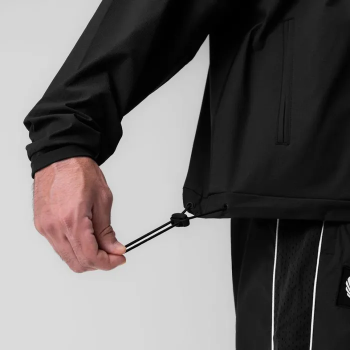 Jackets and Outerwear Men ASRV Ripstop Quarter Zip Jacket Black