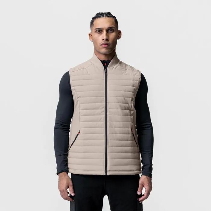 Jackets and Outerwear Men ASRV Waterproof Insulated Run Vest Chai