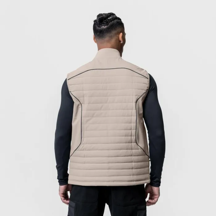 Jackets and Outerwear Men ASRV Waterproof Insulated Run Vest Chai