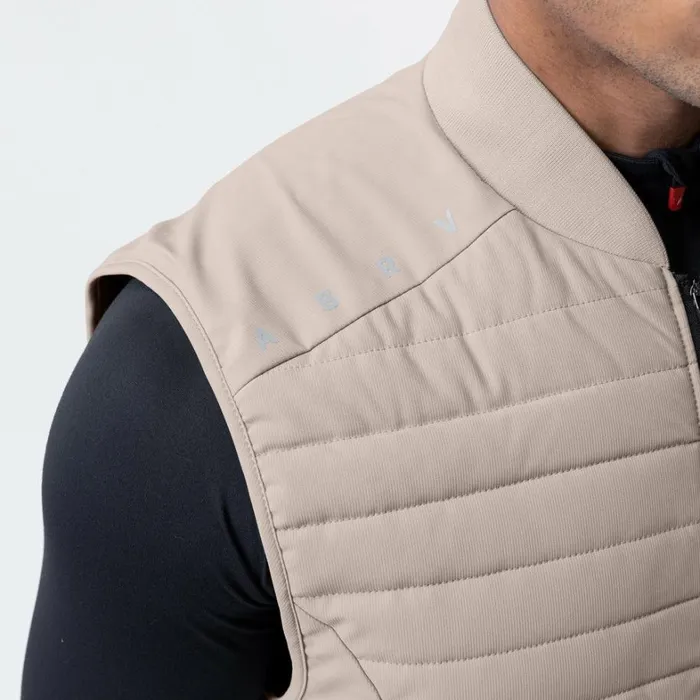 Jackets and Outerwear Men ASRV Waterproof Insulated Run Vest Chai