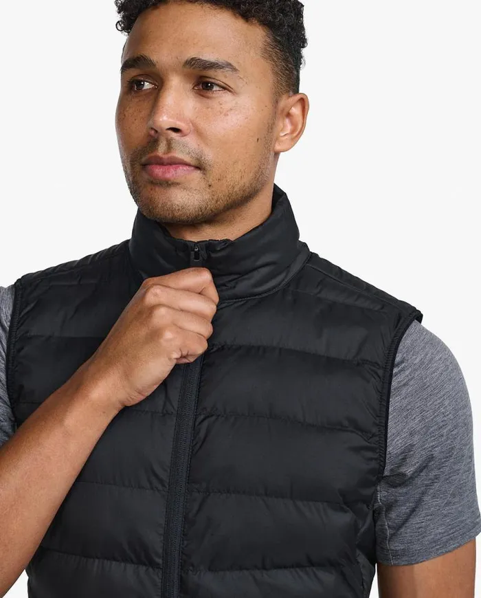 Jackets and Vests Mens 2XU Commute Packable Insulation Vest Blackturbulence