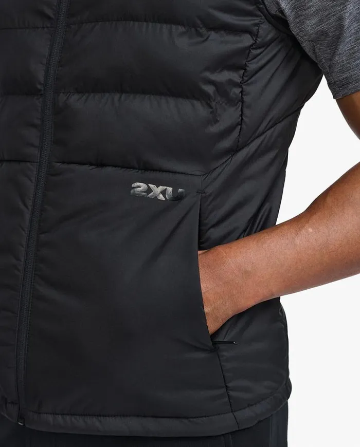 Jackets and Vests Mens 2XU Commute Packable Insulation Vest Blackturbulence