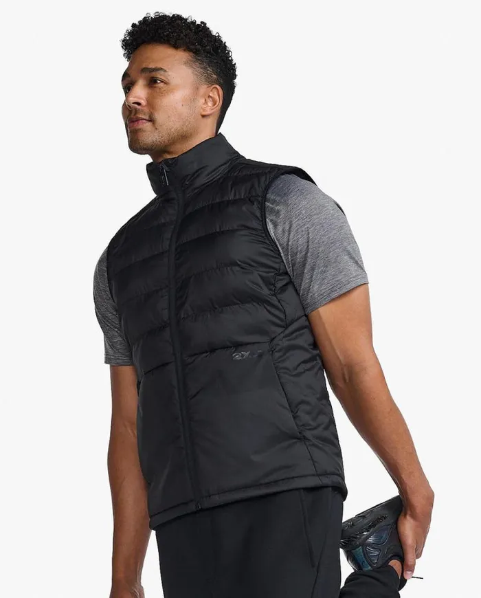 Jackets and Vests Mens 2XU Commute Packable Insulation Vest Blackturbulence