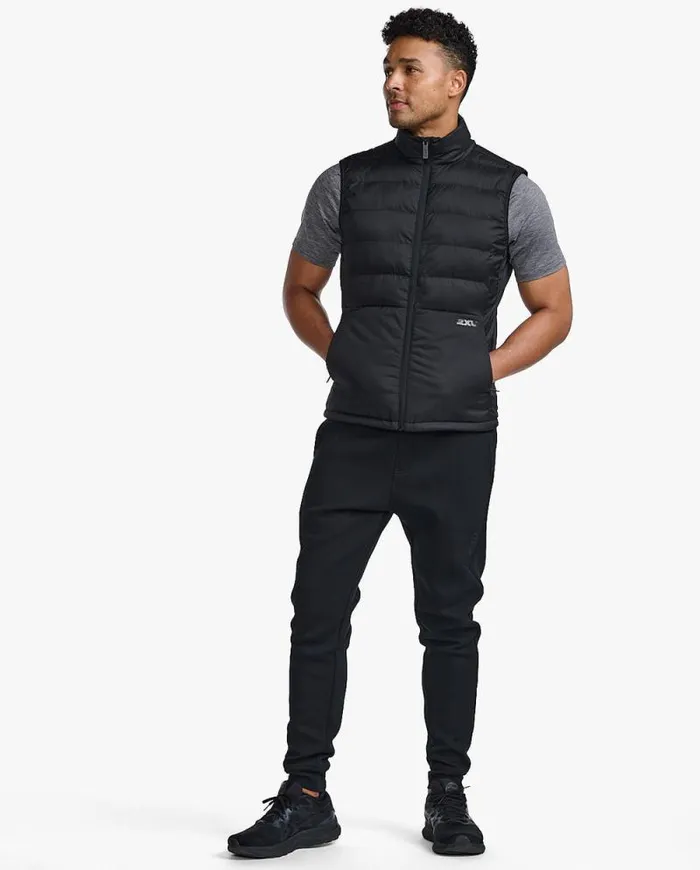 Jackets and Vests Mens 2XU Commute Packable Insulation Vest Blackturbulence