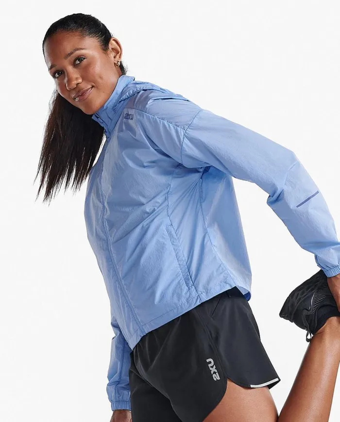 Jackets and Vests Womens 2XU Aero Windbreaker Hydrangeamarlin Reflective