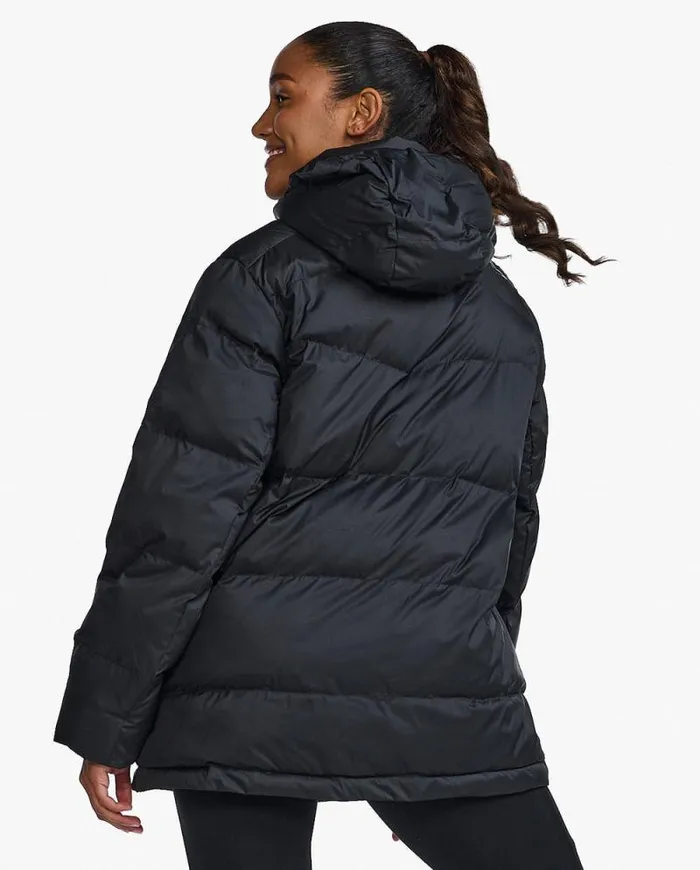 Jackets and Vests Womens 2XU Commute Insulation Longline Jacket Black