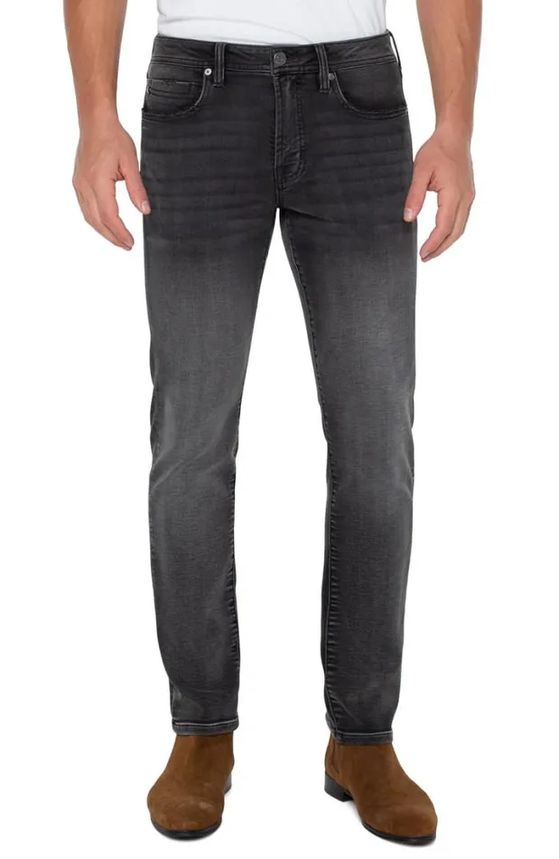 JEANS Men Liverpool Los Angeles KINGSTON MODERN STRAIGHT ECO KNIT DENIM Reid