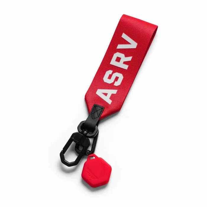 Jewelry and Hardware Men ASRV AirTag Lanyard Keychain Red