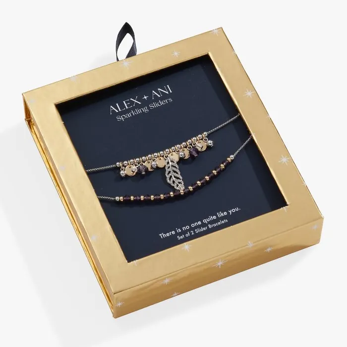 Jewelry Sets Women Alex And Ani Feather Bolo Bracelet Gift Set Two Tone