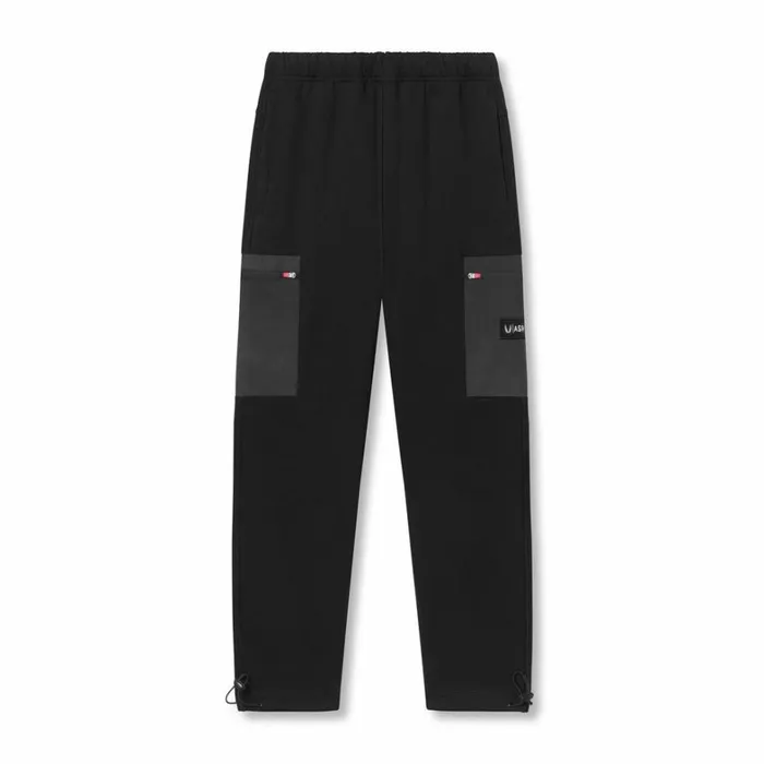 Joggers and Pants Men ASRV TechTerry Paneled Cinch Cargo Jogger Blackwavedye
