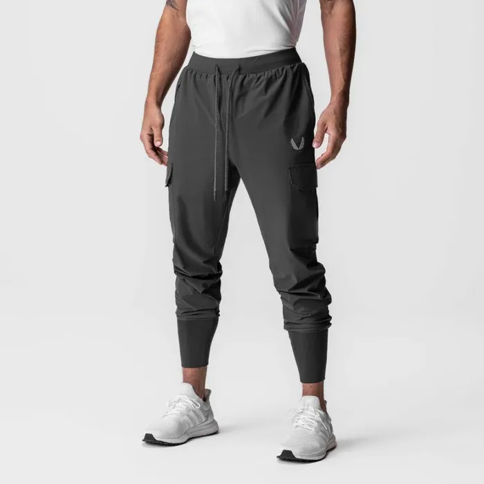Joggers and Pants Men ASRV TetraLite Cargo High Rib Jogger Space Grey 034reflective034