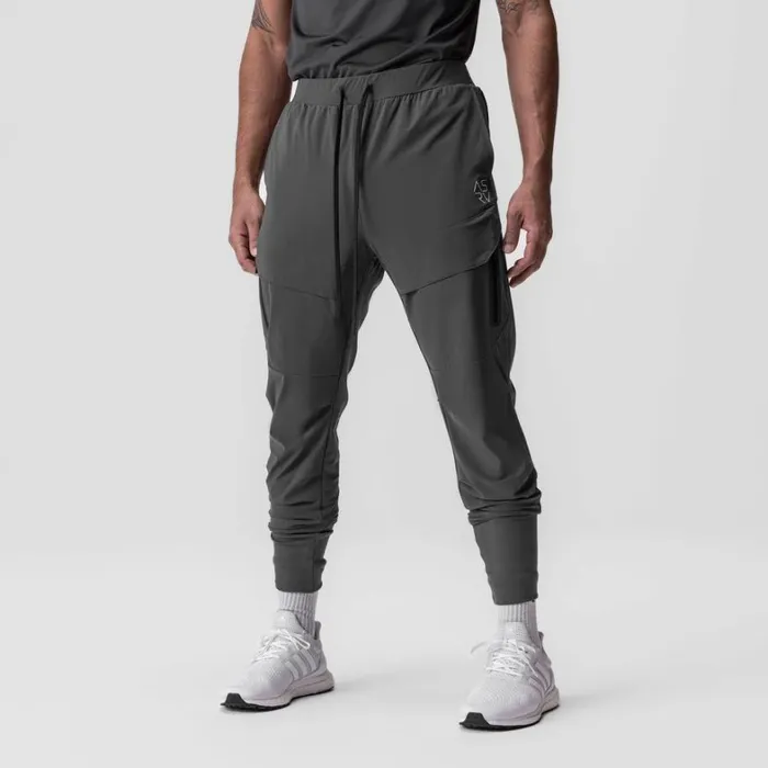 Joggers and Pants Men ASRV TetraLite Tech High Rib Jogger Space Grey 034cyber034