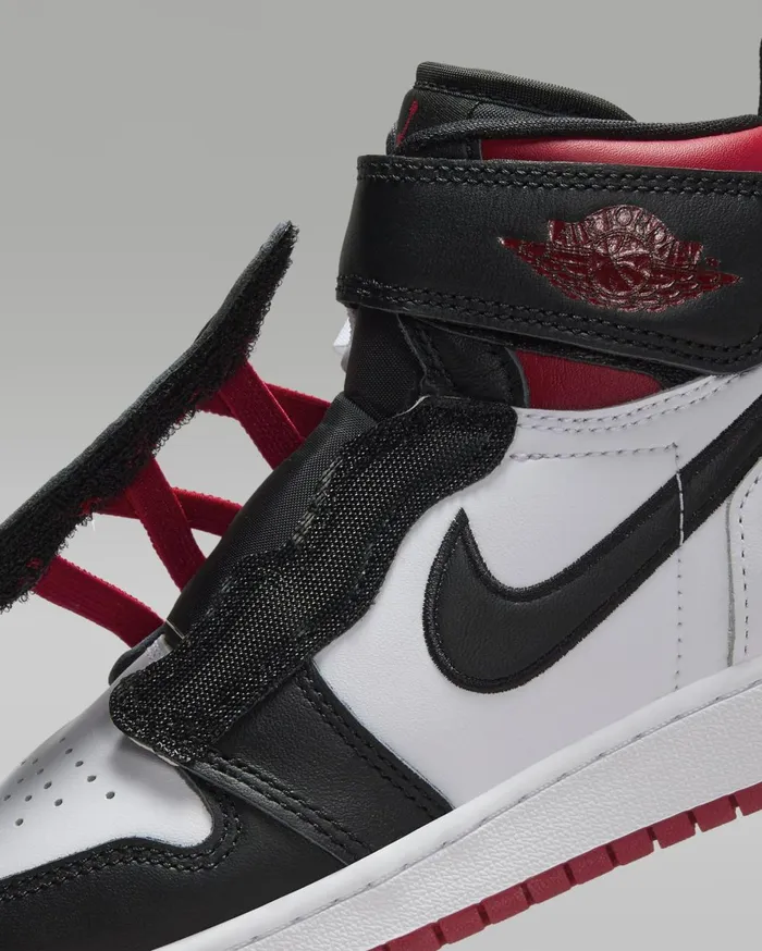 Jordan Kids Nike Air Jordan 1 Hi FlyEase Whitegym Redwhiteblack