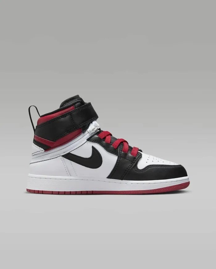 Jordan Kids Nike Air Jordan 1 Hi FlyEase Whitegym Redwhiteblack