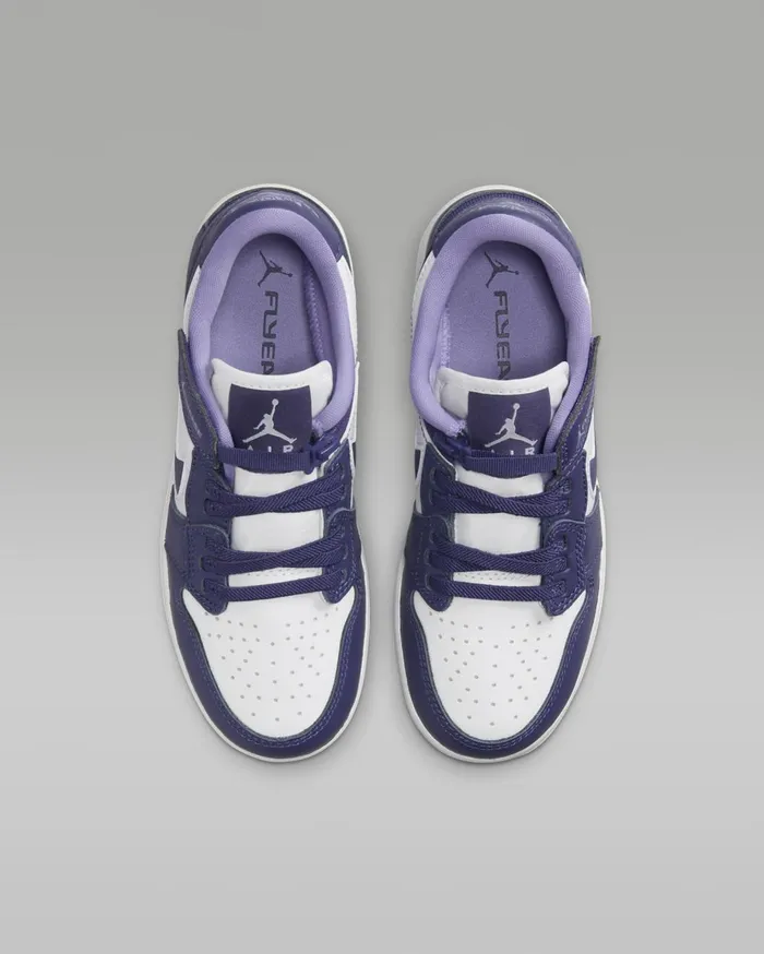 Jordan Kids Nike Air Jordan 1 Low FlyEase Sky J Purplewhitesky J Light Purple