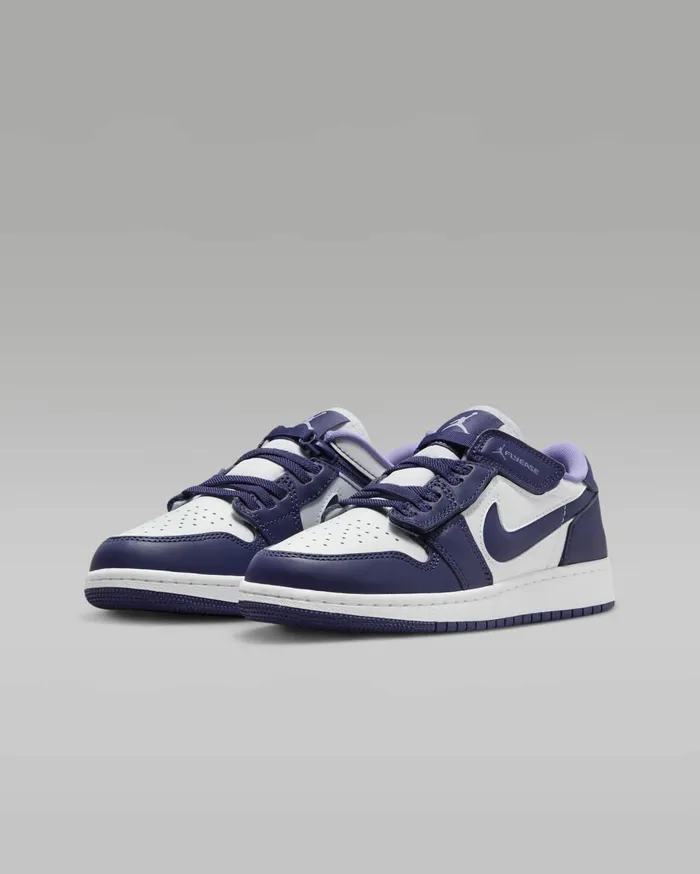 Jordan Kids Nike Air Jordan 1 Low FlyEase Sky J Purplewhitesky J Light Purple