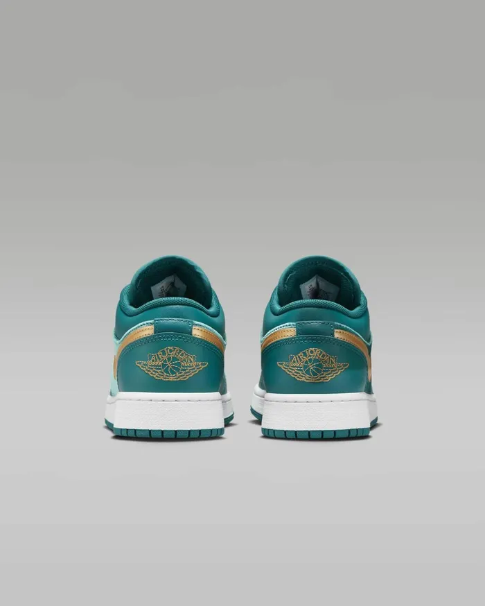 Jordan Kids Nike Air Jordan 1 Low SE Geode Tealmetallic Gold