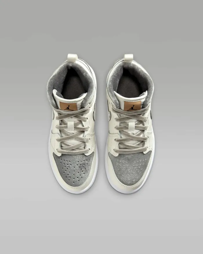 Jordan Kids Nike Jordan 1 Mid SE Sailmetallic Goldflat Pewter