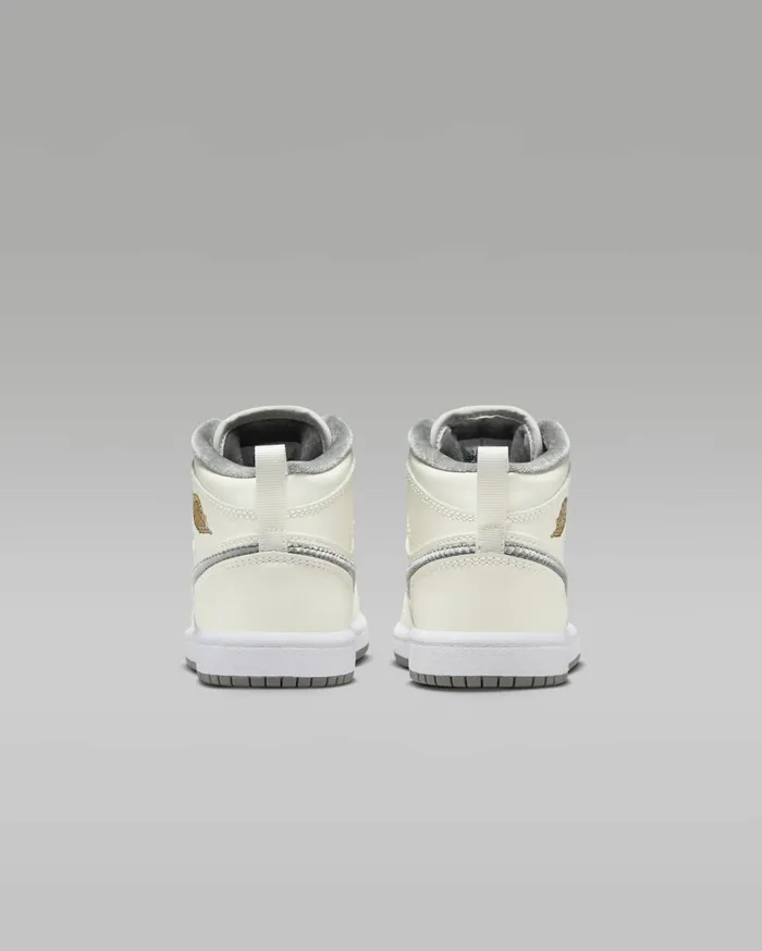 Jordan Kids Nike Jordan 1 Mid SE Sailmetallic Goldflat Pewter