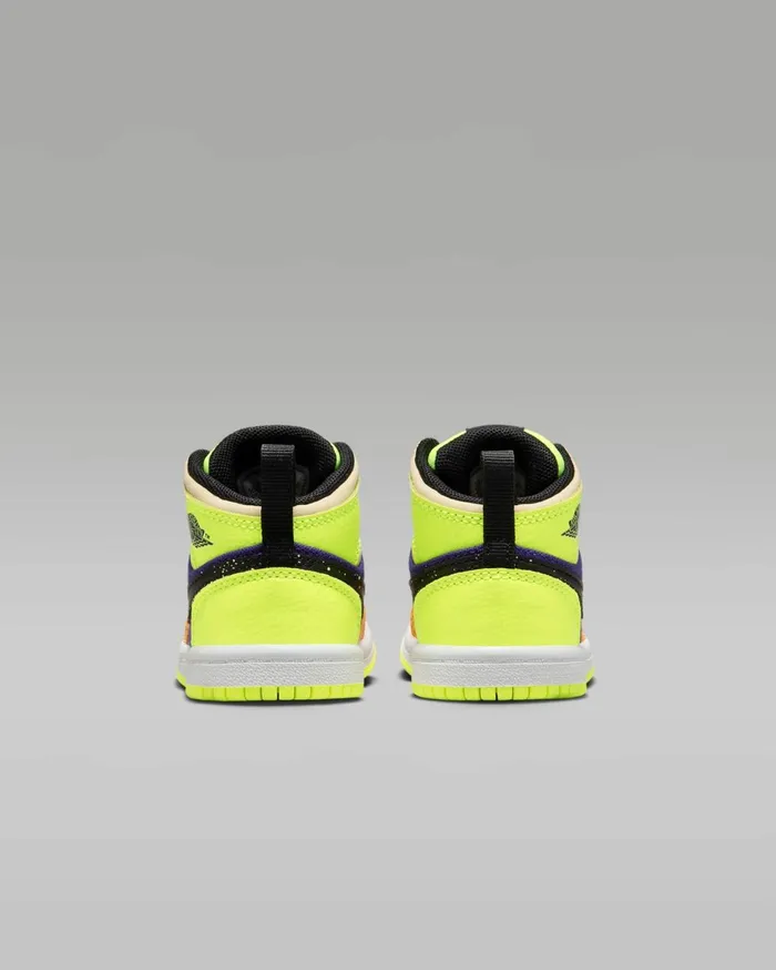 Jordan Kids Nike Jordan 1 Mid SE Voltvivid Orangeteam Goldblack