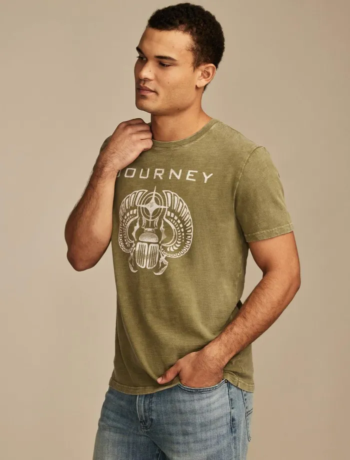 Journey Scarab Capulet Olive Men Lucky Brand Graphic Tees