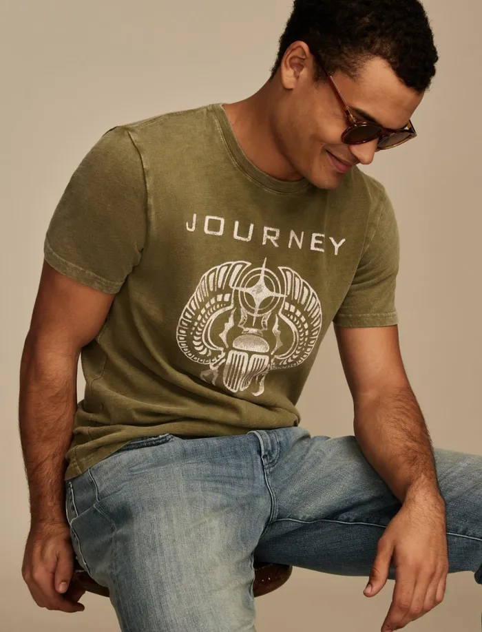 Journey Scarab Capulet Olive Men Lucky Brand Graphic Tees
