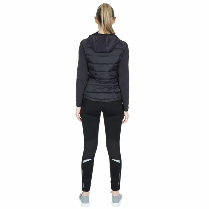 Joyce DLX Hooded Down Jacket Black Women Trespass Down Jackets