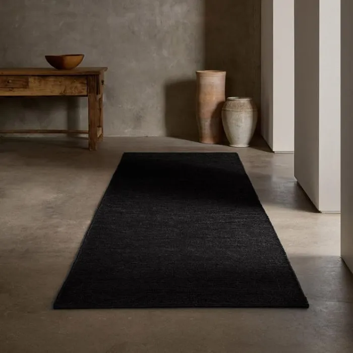Jute Collection House James Perse Jute Runner 35FT X 14FT Charcoal