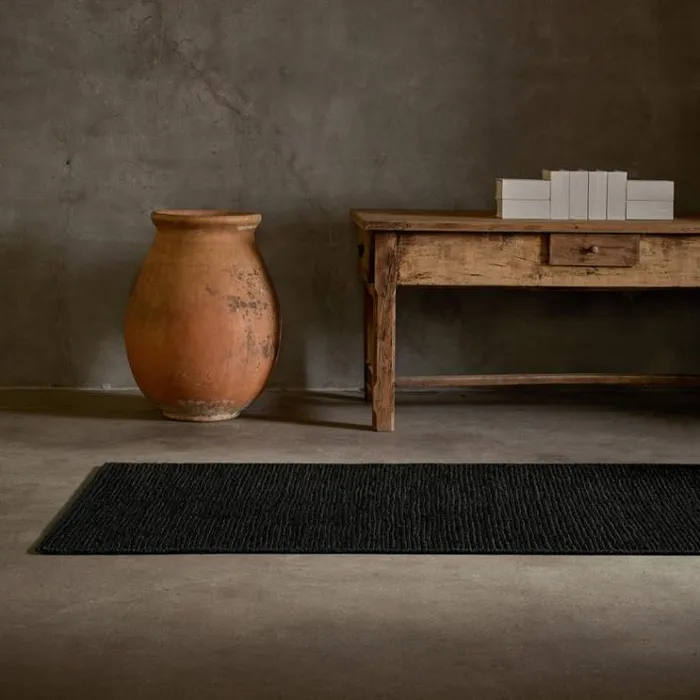 Jute Collection House James Perse Jute Runner 35FT X 14FT Charcoal