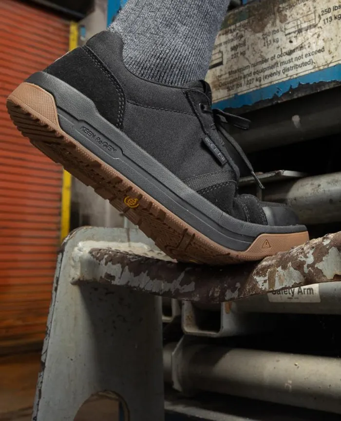 Kenton ESD CarbonFiber Toe BlackGum Leather Work Sneaker Men KEEN Shoes Kenton ESD CarbonFiber Toe BlackGum Leather Work Sneaker Men KEEN Shoes