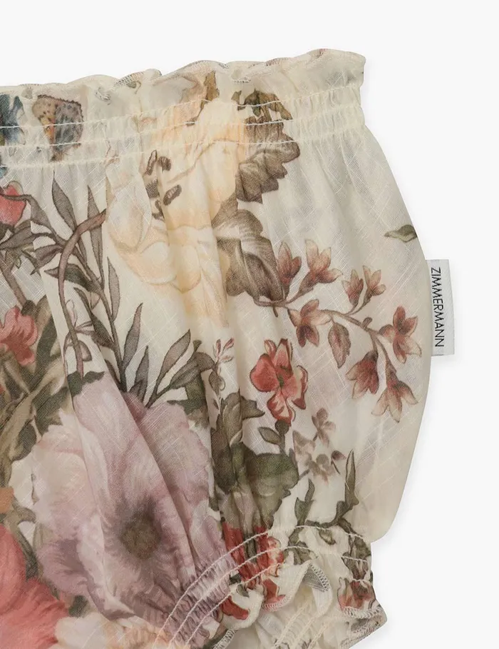 Kids Clothing Zimmermann Waverly Bloomer Cream Floral