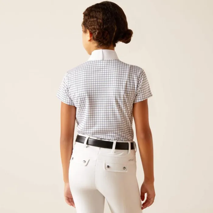 Kids English Riding Clothing Ariat Aptos Show Shirt Blushing Rose Check Kids English Riding Clothing Ariat Aptos Show Shirt Blushing Rose Check
