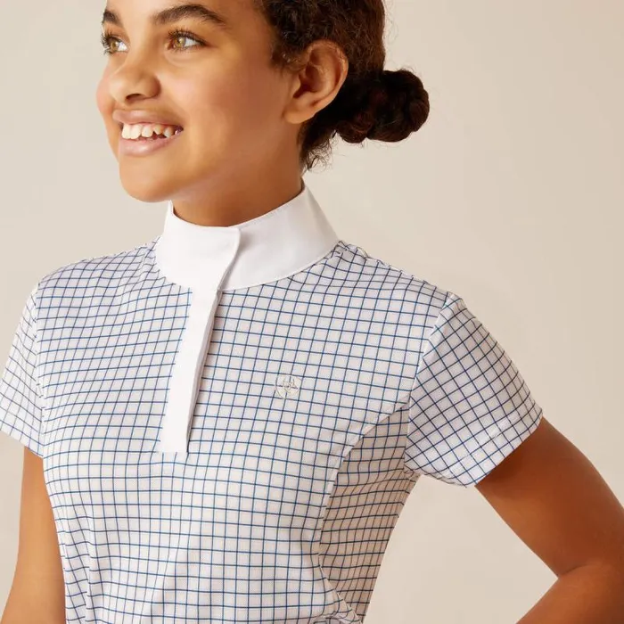 Kids English Riding Clothing Ariat Aptos Show Shirt Blushing Rose Check Kids English Riding Clothing Ariat Aptos Show Shirt Blushing Rose Check