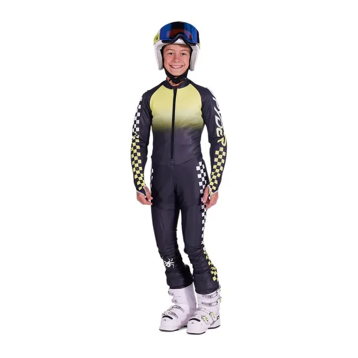 Kids Performance Gs Lime Ice Spyder Racesuits