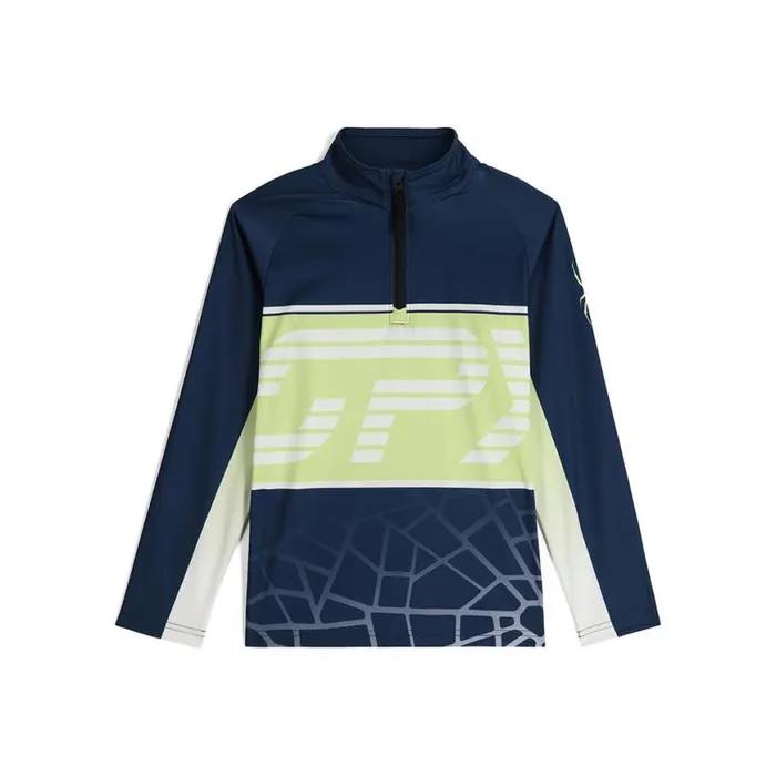 Kids Web Half Zip True Navy Spyder Fleece