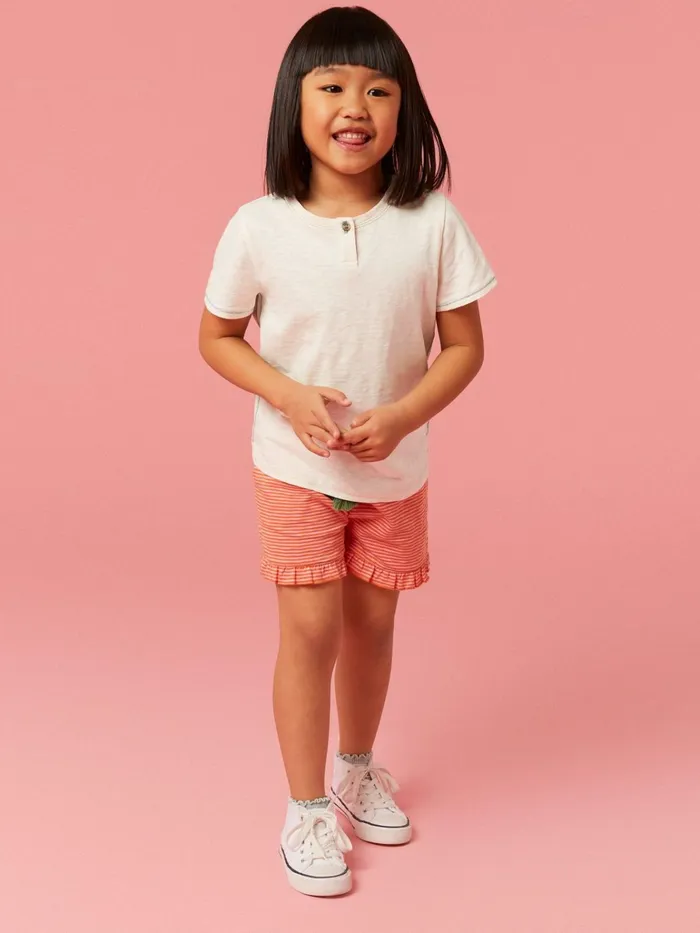 Kids White Stuff Tops And Tshirts Casey Plain SS T Shirt Natural White Kids White Stuff Tops And Tshirts Casey Plain SS T Shirt Natural White