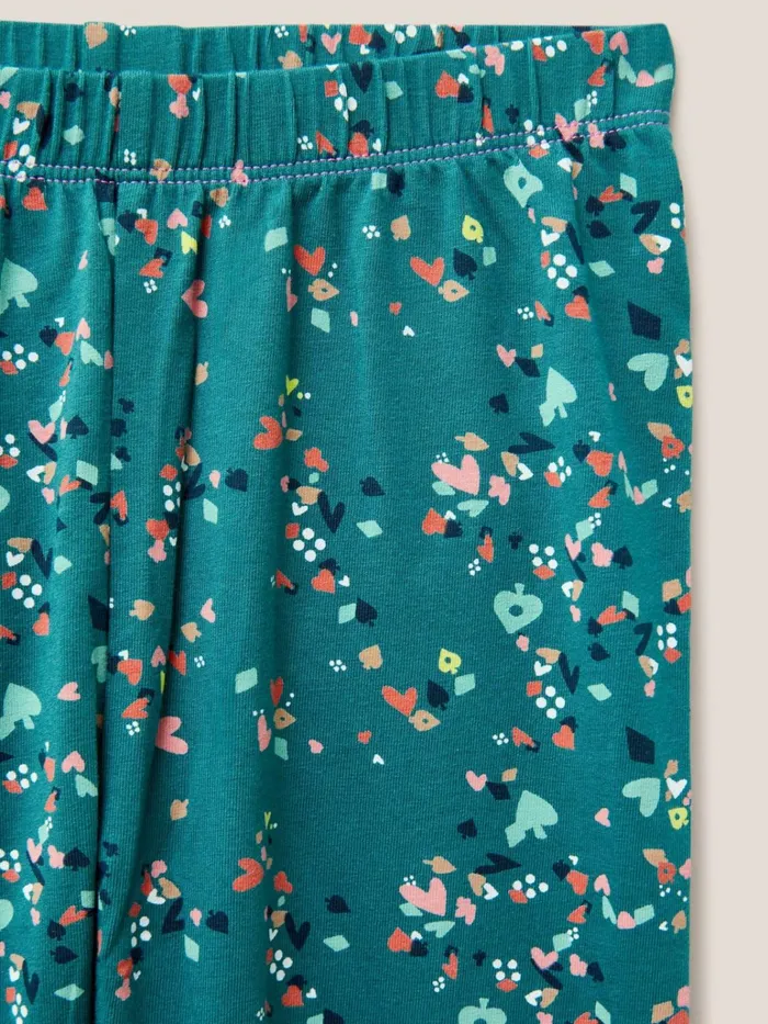 Kids White Stuff Trousers Dotty Printed Legging Teal Print Kids White Stuff Trousers Dotty Printed Legging Teal Print