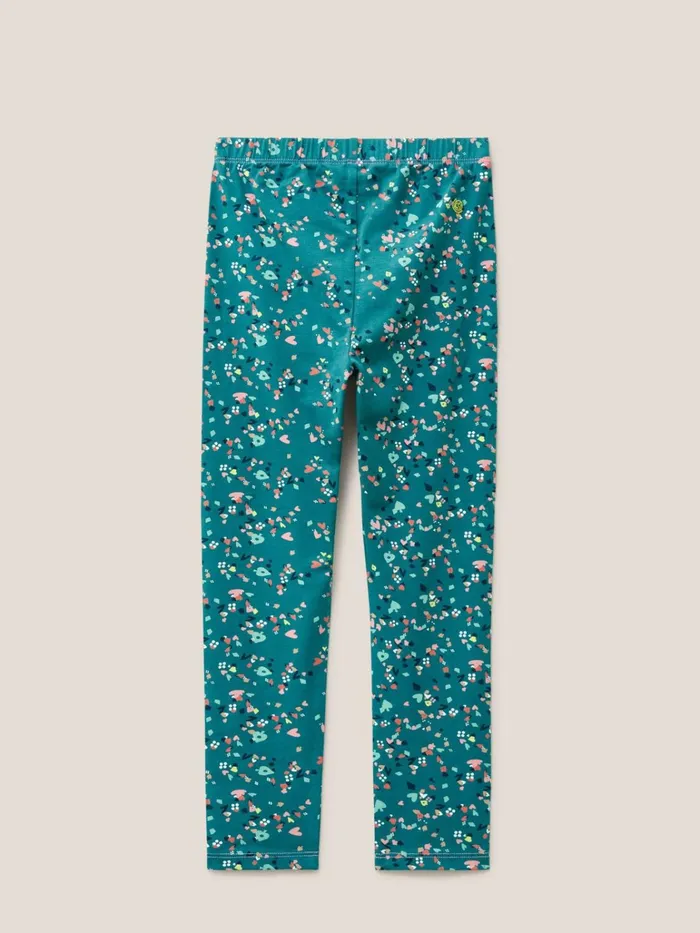 Kids White Stuff Trousers Dotty Printed Legging Teal Print Kids White Stuff Trousers Dotty Printed Legging Teal Print
