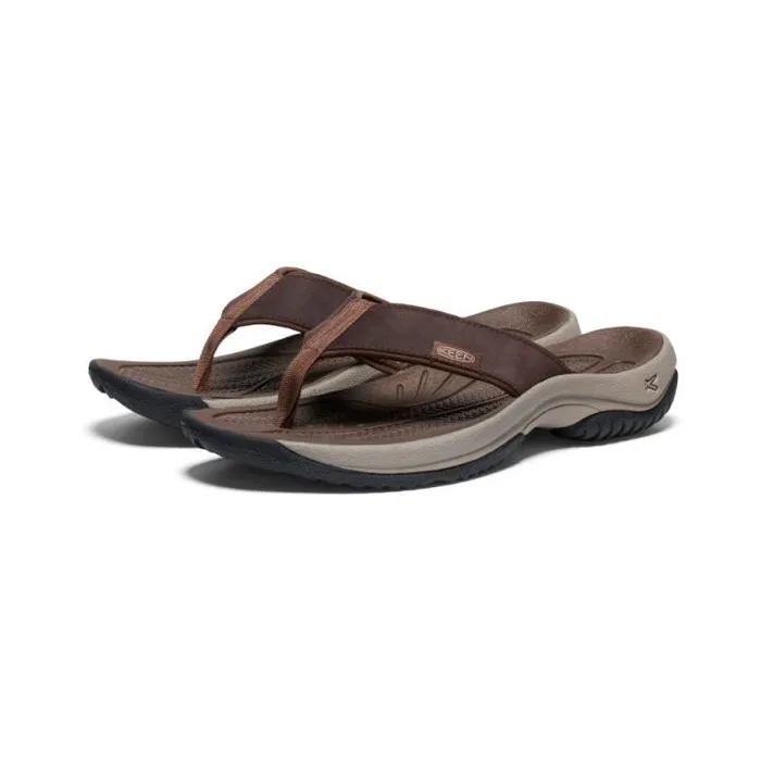 Kona Flip JavaDark Earth Leather FlipFlop Men KEEN Sandals Kona Flip JavaDark Earth Leather FlipFlop Men KEEN Sandals