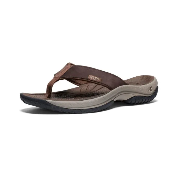 Kona Flip JavaDark Earth Leather FlipFlop Men KEEN Sandals Kona Flip JavaDark Earth Leather FlipFlop Men KEEN Sandals