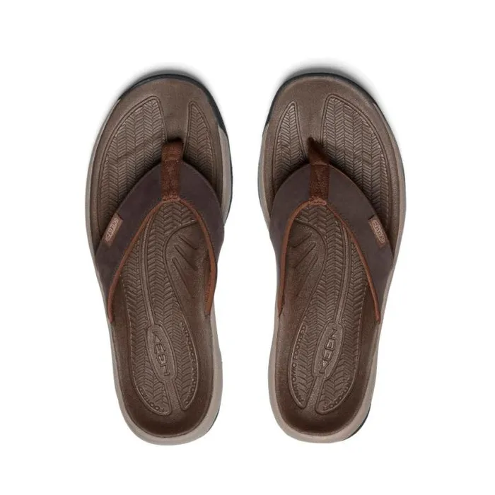 Kona Flip JavaDark Earth Leather FlipFlop Men KEEN Sandals Kona Flip JavaDark Earth Leather FlipFlop Men KEEN Sandals