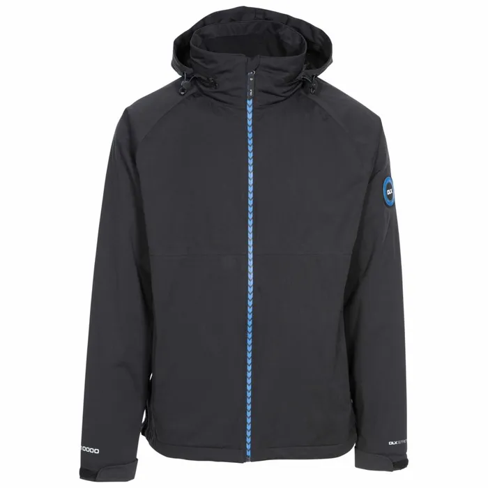 Kyle DLX Waterproof Jacket Black Men Trespass Waterproof Jackets