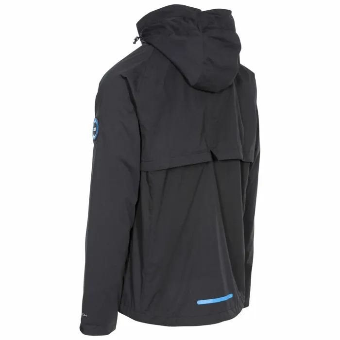 Kyle DLX Waterproof Jacket Black Men Trespass Waterproof Jackets
