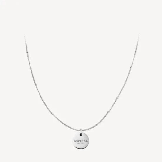 Large Disc Necklace and Bracelet Charm Sterling Silver 925 Women Aspinal Of London Jewellery Charms